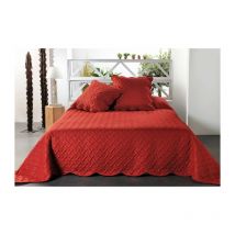 Boutis contemporain terre cuite - 230x250cm - Rouille