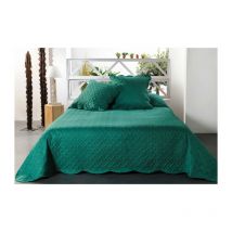 Boutis contemporain vert émeraude - 250x260cm - Vert emeraude