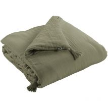 Boutis de lit gaze de coton romarin