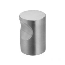 Bouton à encoche Ø20 x 25 mm DESIGN MAT Inox brossé - DM016.IN.20.5