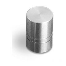 Bouton acier - Décor : Inox brossé - Diamètre : 18 mm - Matériau : Acier Verges