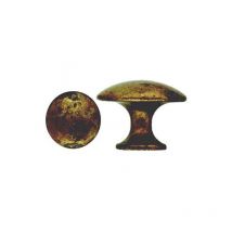 Bouton Arrondi Zama Laiton Antique 25 6481 Ms