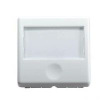 Bouton Gewiss avec plaque signalÉtique lumineuse 2 modules gw20591