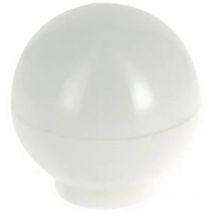 Bouton boule de diamètre 30MM plastique finition blanc Cadap B0340/30/5S