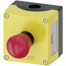 Siemens - 3SU18010NA002AA2 3SU1801-0NA00-2AA2 Bouton champignon en boîtier jaune décrochage par rotation 1 pc(s)