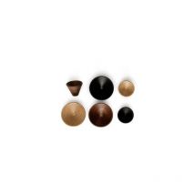 Bouton conic 0538 bois - talla Noyer / ø 29,4 / h 22