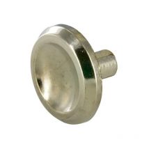 Bouton creux, Zamak chromé, D.30mm, H.20mm, 1 pièce avec visserie.