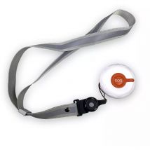 Bouton d'alerte SOS supplémentaire sans-fil - LED / Ergonomique / Lanière + support (gamme KP)