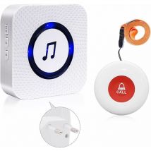 Bouton d'appel d'urgence pour personnes âgées en une pièce/bracelet d'alarme pour personnes âgées/bouton d'appel/téléavertisseur sans fil/avertisseur