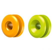 Button-fix - Boîte de: 100 unités Connecteur à panneaux Button Vis de fixation vert lime