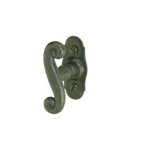 Bouton de fenêtre Coq en fer gris.