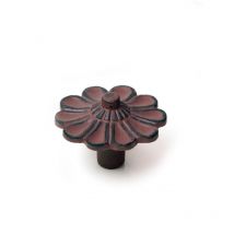 Bouton 31 mm R.562 (indiano) Fleur Blanche Patinée