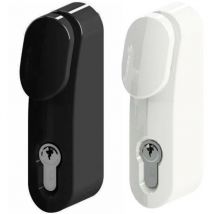 Metalux - Poignee bouton de porte Exterieur manuvre compatible Serrure cp tp Couleur - Noir