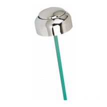 Bouton poussoir Geberit pour mécanisme de chasse type 220, simple touche, chromé brillant