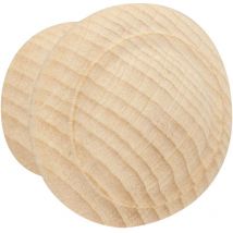 Bouton De Meuble Régence Hêtre Bois H.30 x L.30 x P.25 Mm