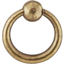 Bouton de meuble Rond vieil or zamak H.36 x l.35 x P.13 mm - Chrisligne
