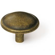 Bouton de meuble Style classique Fabriqué en Zamac Finition cuir vieilli Mesures 313124mm Système de fixation vissé Comprend des vis M4 4 unités