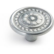 Bouton de meuble Style classique Fabriqué en Zamac Finition en métal poli Mesures 303018mm Système de fixation vissé Comprend des vis M4 2 unités