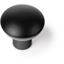 Bouton de meuble Style contemporain Fabriqué en aluminium Finition noire mate Mesures 252525mm Système de fixation vissé Comprend des vis M4 2 unités