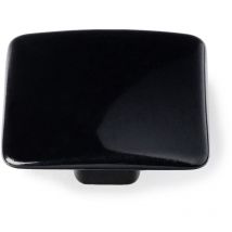 Bouton de meuble Style contemporain Fabriqué en Zamac Finition noire Mesures 373719mm Système de fixation vissé Comprend des vis M4 2 unités - talla
