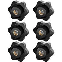 Bouton de Serrage M8, Ecrou Étoile, Bouton de Serrage à Filetage Moleté, Écrou De Serrage M8, Étoile Tête Écrous De Serrage Bouton,pour les