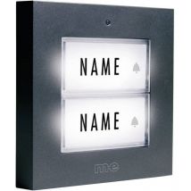 M-e Modern-electronics - Plaque de sonnette x2 KTB-2 a anthracite 12 V/1 a
