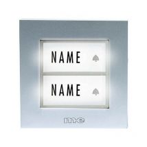 Bouton de sonnette x2 m-e modern-electronics KTB-2 S argent 12 V/1 A X95029