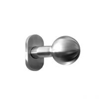 Bouton deporté sur rosace ovale Argent 50 50