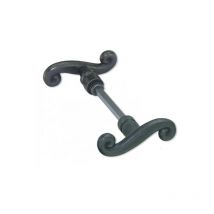 Bouton double Cévennes en fer noir.