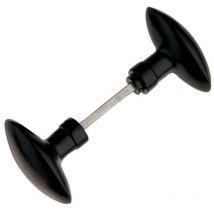 ALPERTEC - Bouton double olive aluminium noir