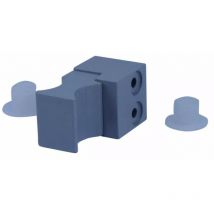 Dubois Industries - Bouton double orne noir polybloc sortie 90 sans portee carre6