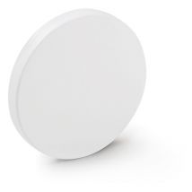 Bouton en bois finition blanc mat, dimensions: 90x90x27mm ø: 90mm - talla