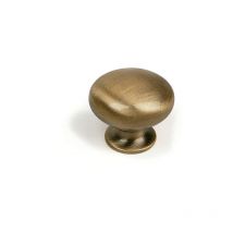 Bouton en laiton avec finition en cuir vieilli, dimensions: 20x20x21mm et ø: 20mm - talla