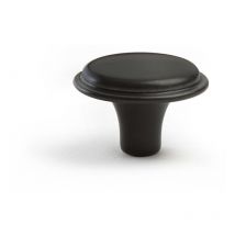 Bouton en zamak avec une finition de réglisse, dimensions: 30x30x21mm, ø: 30mm - talla