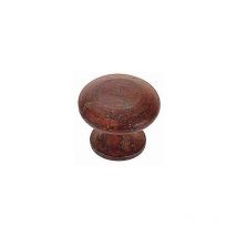 Dubois - Bouton fer rouillé - Diamètre : 30 mm - Hauteur : 24 mm - Décor : Rouillé ciré