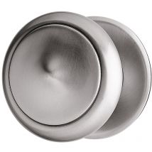 Bouvet - Bouton fixe sur rosace pleine en fer cémenté patiné diamètre 75mm 13357
