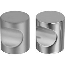 Bouton Laiton À Encoche Nickelé Mat D18mm Ferrasse 1050..18l09