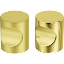 Bouton de meuble – Laiton massif – D18mm – Finition chromé, poli, nickelé mat – FERRASSE