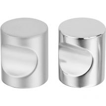 Bouton laiton à encoche chromé D18mm Ferrasse 1050..18L03