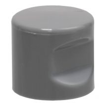 Decayeux - Bouton Nylon À Encoches - Hauteur : 32 Mm - Décor : Gris Foncé -