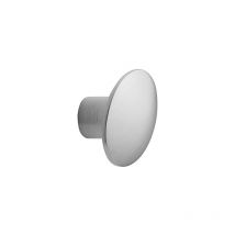 Dome - Bouton 36 mm Noir Mat - Bouton ovale pour meuble Dome