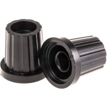 Bouton de potentiomètre Rs Pro Axe de 6.4mm, Diamètre de 19mm, Enfichable