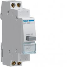 Bouton poussoir 2F accrochage HAGER SVN332