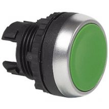 Baco - L21AA82E L21AA82E Bouton-poussoir collerette métal, chromé vert 1 pc(s)