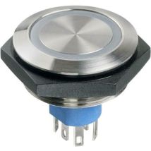 APEM AV57022000074BK AV57022000074BK Bouton-poussoir antivandalisme 30 V/DC 1 A 1 x Off/(On) à rappel blanc (Ø x H) 36