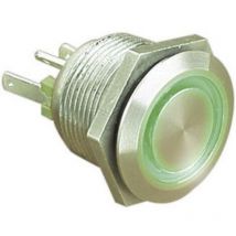 MPI002/28/BL MPI002/28/BL Bouton-poussoir antivandalisme 24 v/dc 0.05 a 1 x Off/(On) à rappel bleu (ø x l) 22 mm - Bulgin