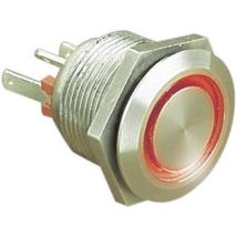 Bulgin Mpi002/28/rd Mpi002/28/rd Bouton-poussoir Antivandalisme 24 V/dc 0.05 A 1 X Off/(on) À Rappel