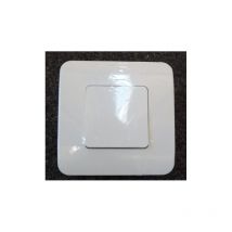 Friedland - Bouton poussoir blanc 10A 1 poste 2 modules avec plaque Superswitch Honeywell