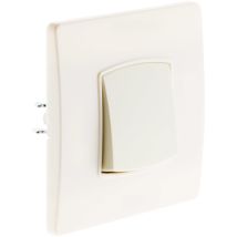 Bouton Poussoir Borne-auto Vis + Griffes - Blanc - Diwone Zenitech