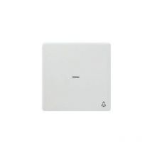 BJC - Bouton poussoir cloche avec diffuseur blanc Siemens Delta Style 5TG72705WH11